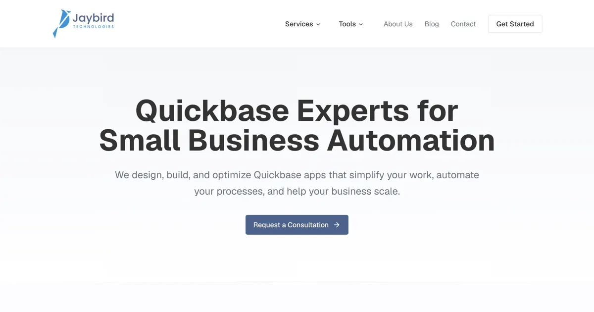 Screenshot of jaybirdtechnologies.com